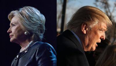 Hillary Clinton and Donald Trump. Photos by Getty Images.