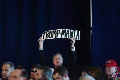 A Trump rally in Baton Rouge on 9 December. Photo by Getty Images.