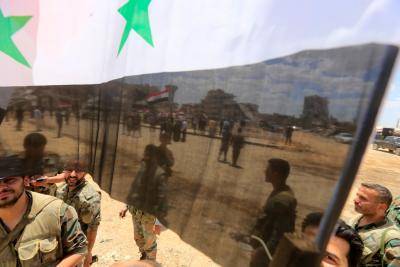 Syrian pro-regime forces enter Yarmouk. Photo: Getty Images.