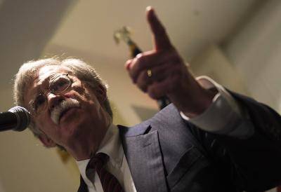 John Bolton speaks to the Federalist Society on 10 September. Photo: Getty Images.