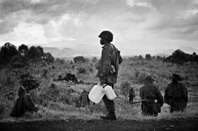 Congolese soldiers in 2008. A study in the Democratic Republic of Congo reported that a quarter of men in conflict affected areas had experienced sexual violence. Photo: Getty Images.