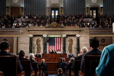 Donald Trump delivers the 2019 State of the Union address. Photo: Getty Images.