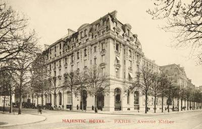The Hotel Majestic in Paris.