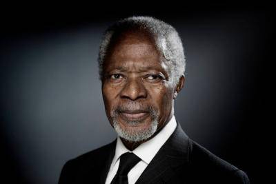 Kofi Annan in 2017. Photo: Getty Images.