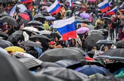 Protesters at a rally in central Moscow on 10 August. Photo: Getty Images.