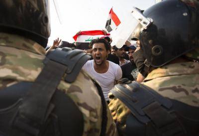 Protests in Basra on 2 October 2019. Photo: Getty Images.