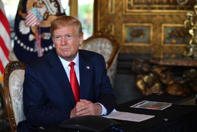 Donald Trump at Mar-a-Lago in December. Photo: Getty Images