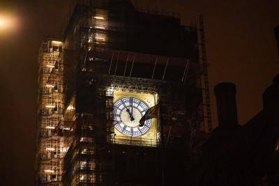 The Elizabeth Tower remains under renovation on 31 January 2020. Photo: Getty Images.