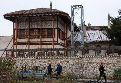'The destructive reconstruction of the 16th-century Bakhchysarai Palace is being conducted by a team with no experience of cultural sites, in a manner that erodes its authenticity and historical value.' Photo: Getty Images.