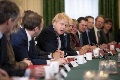 Boris Johnson chairs the first cabinet meeting after winning a majority of 80 seats in the 2019 UK general election. Photo by Matt Dunham – WPA Pool/Getty Images.