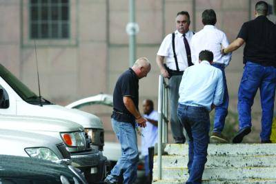 British bankers Giles Darby, Gary Mulgrew and David Berminham, from the le</body></html>