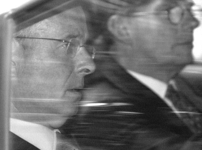JIC Chairman John Scarlett and Sir David Omand, Coordinator of security and intelligence in Downing Street