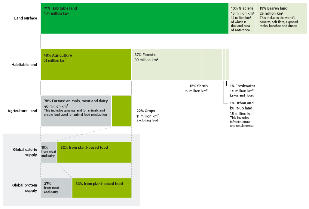 Figure 2. Global land ‘foodprint’