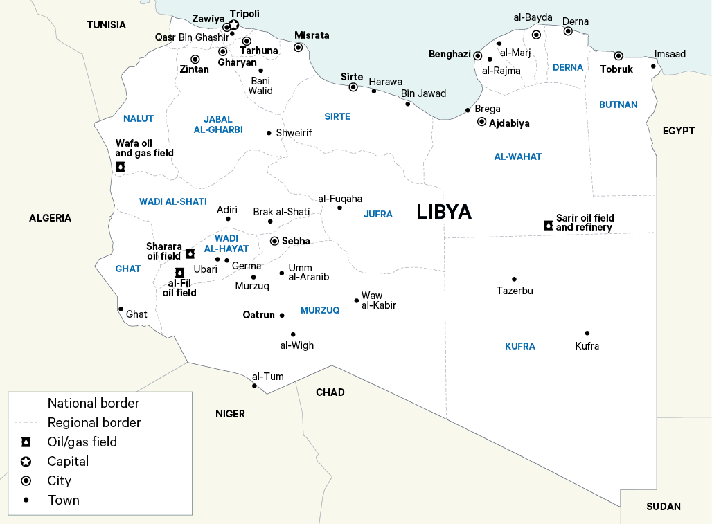 Map 1. Map of Libya