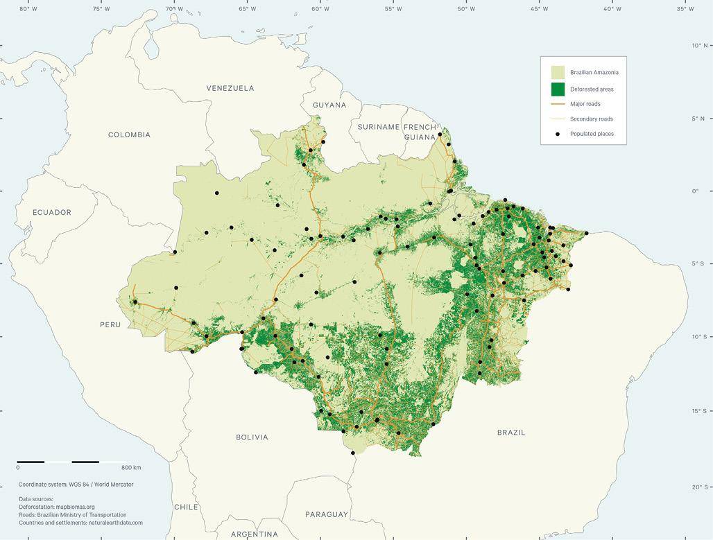 Figure 3. How highways drive deforestation