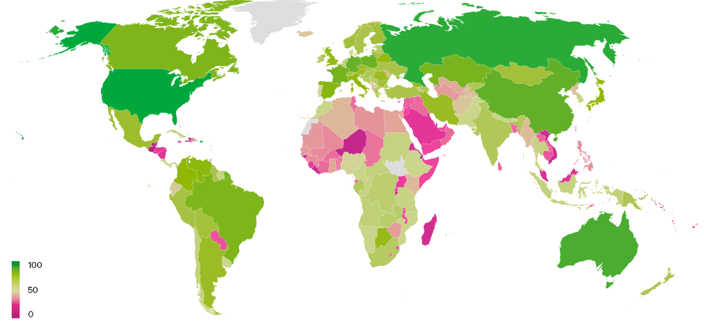 Figure 36. Chatham House Land Wealth Index by country