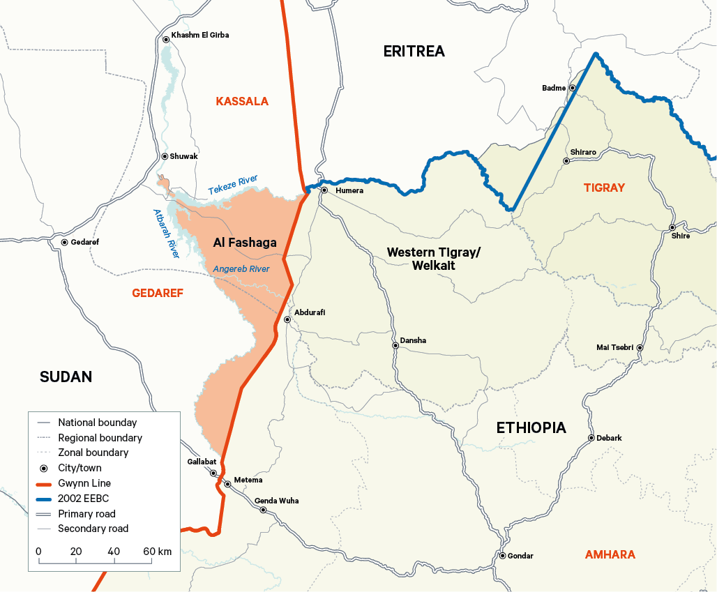 Figure 1. Map of Ethiopia–Sudan border